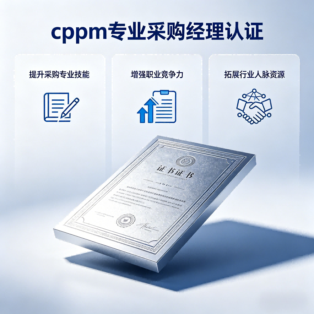 CPPM证书值得考吗？嘉华培训学校带你全面了解注册采购经理认证